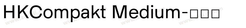 HKCompakt Medium字体转换